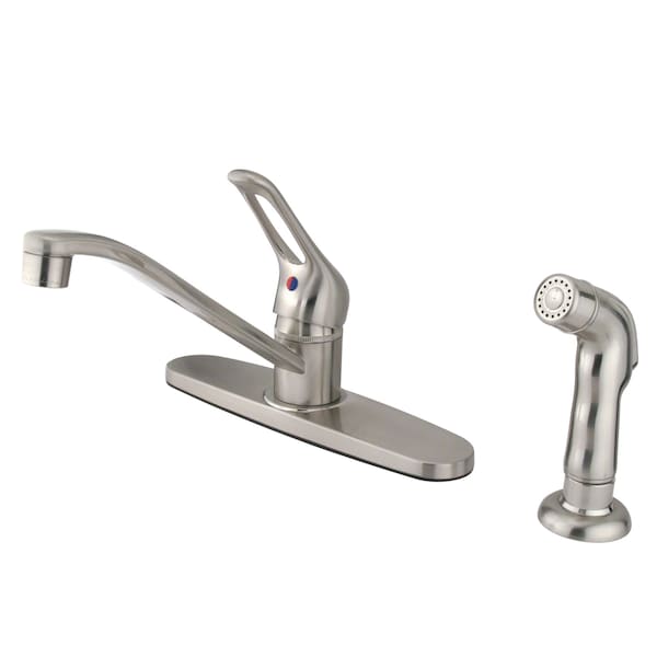 Wyndham Centerset Kitchen Faucet, Brushed Nickel